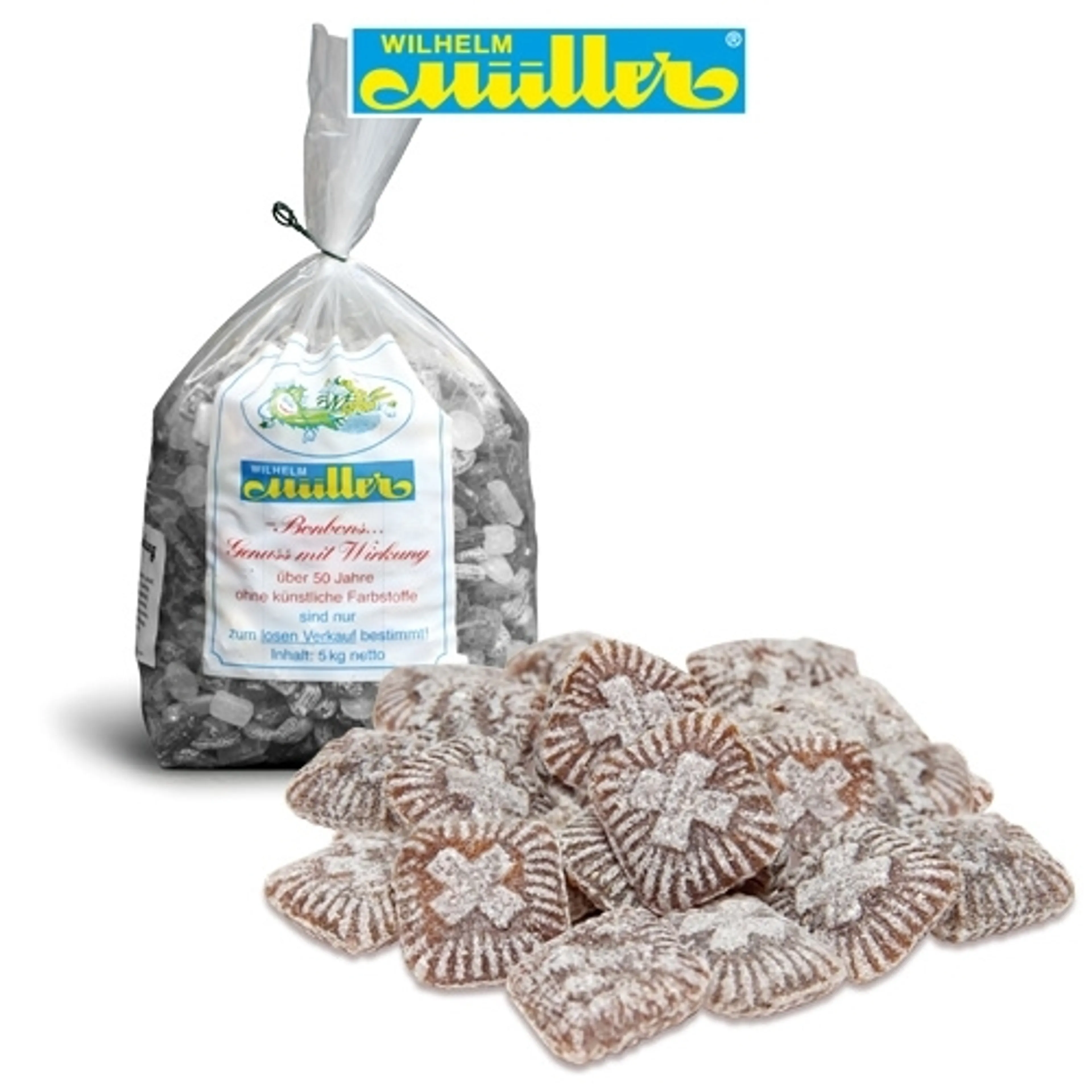 Schweizer Kreuz Bonbons im 5kg Beutel