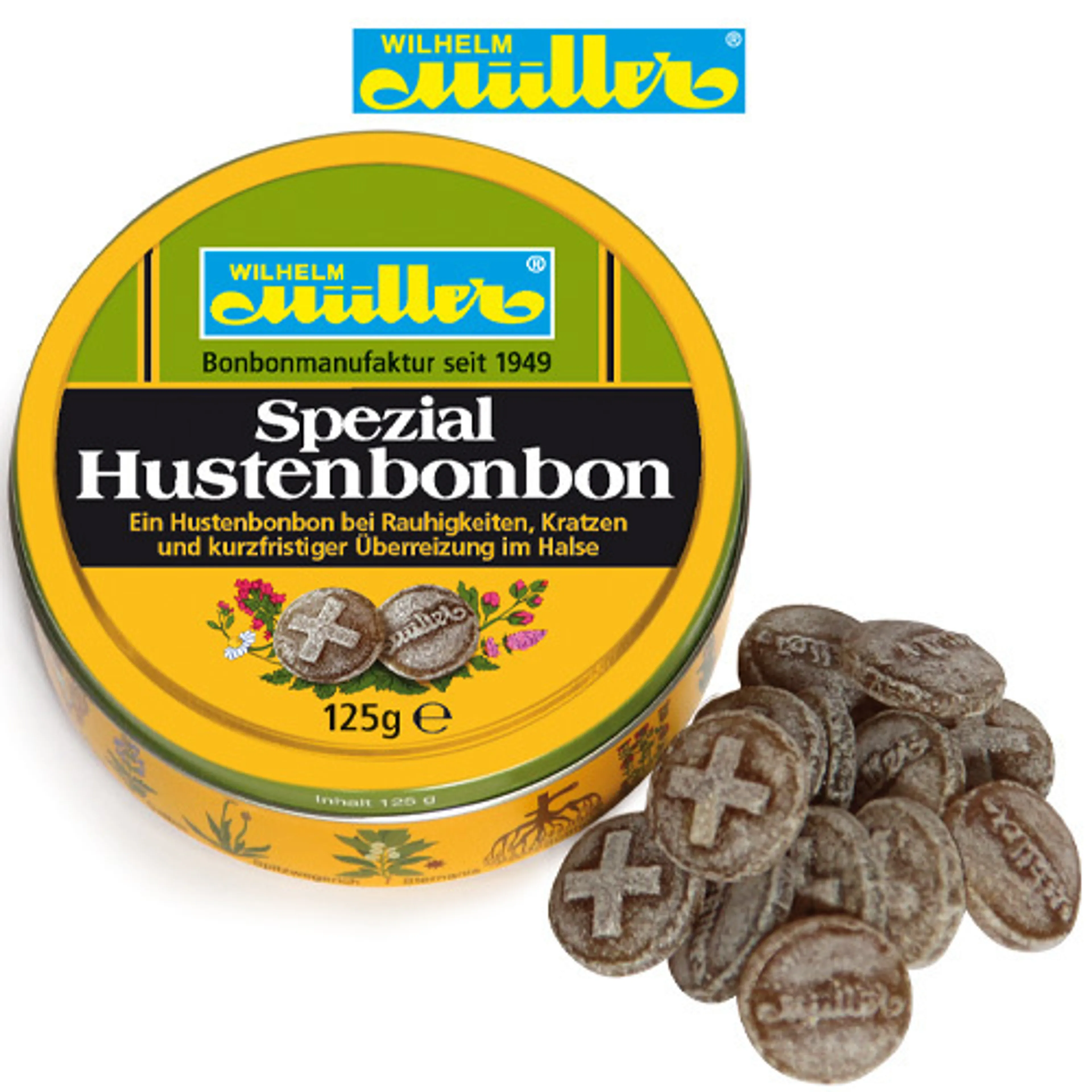 Spezial Hustenbonbons in der 125g Dose