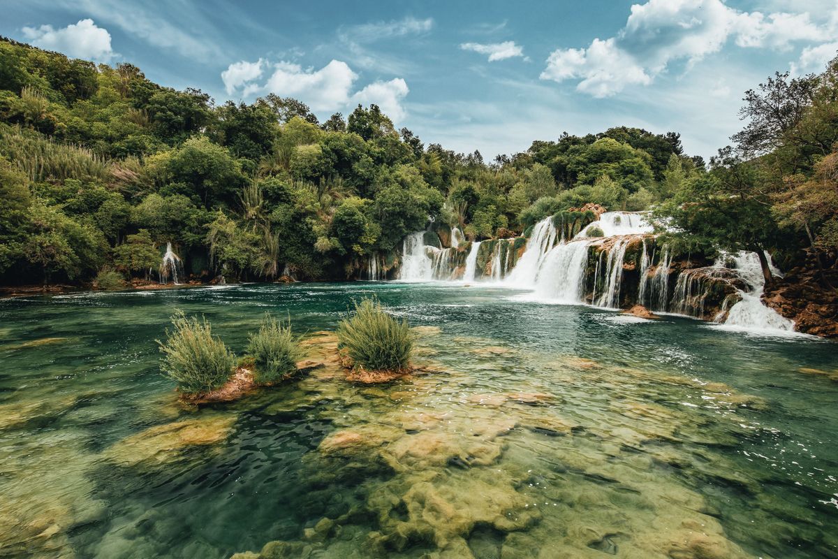 Wasserfälle im Nationalpark Krka in Koratien