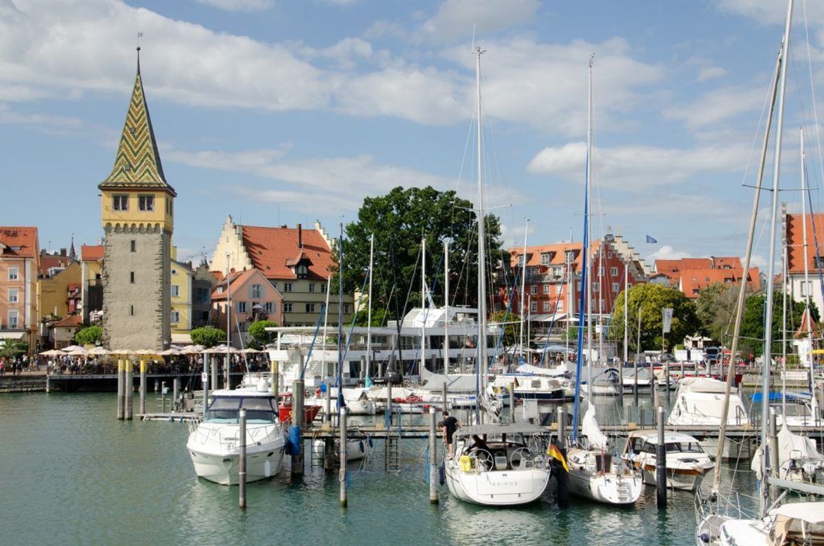 Ausblick auf den Hafen von Lindau