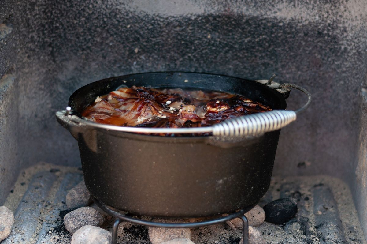 Schichtfleisch aus dem Dutch Oven