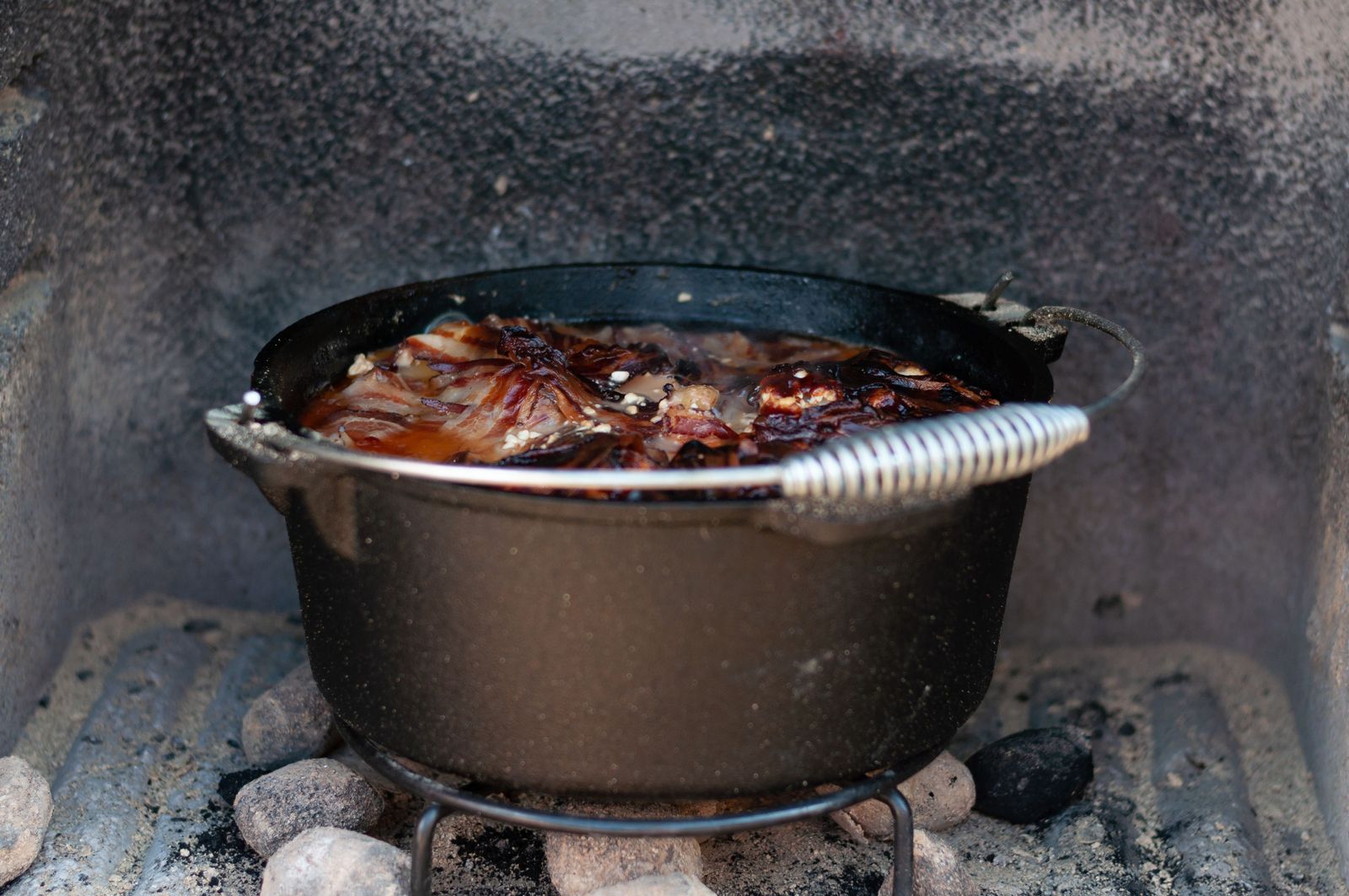 Schichtfleisch aus dem Dutch Oven