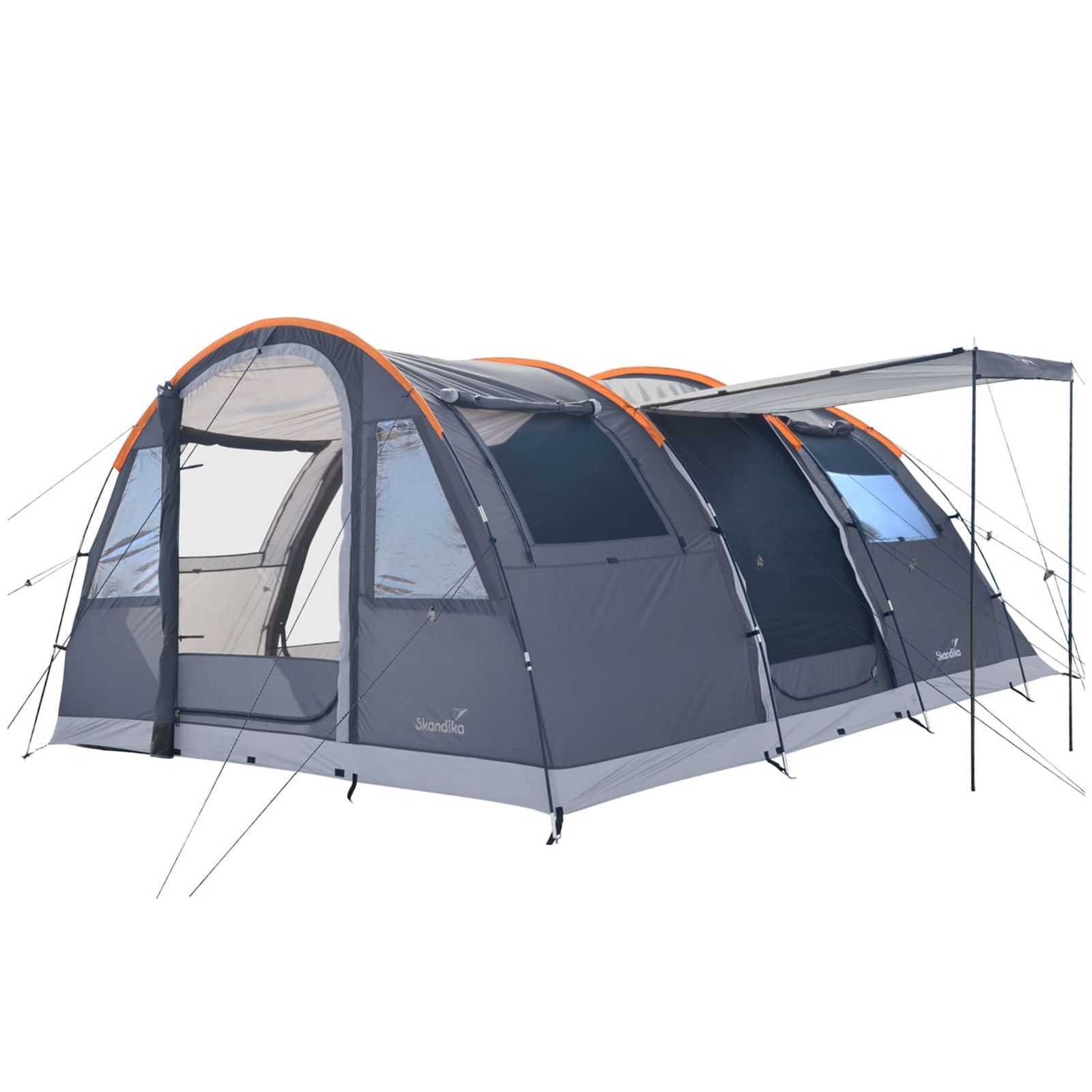 Skandika Trekking Tent Hemus Sleeper 2 Persoons - Ultralichte Donkere Tunneltent Met Zwarte Coating
